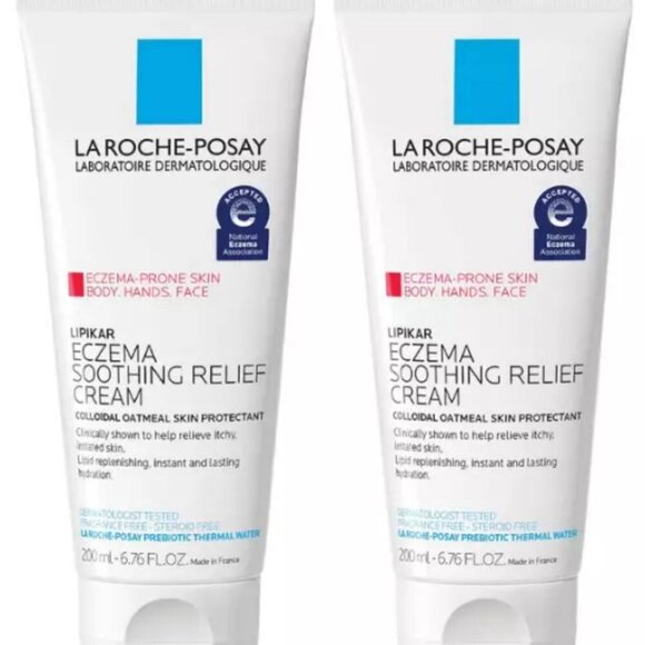 La Roche-Posay Lipikar Eczema Soothing Relief Cream 6.76oz - 2pks NEW - Picture 1 of 2